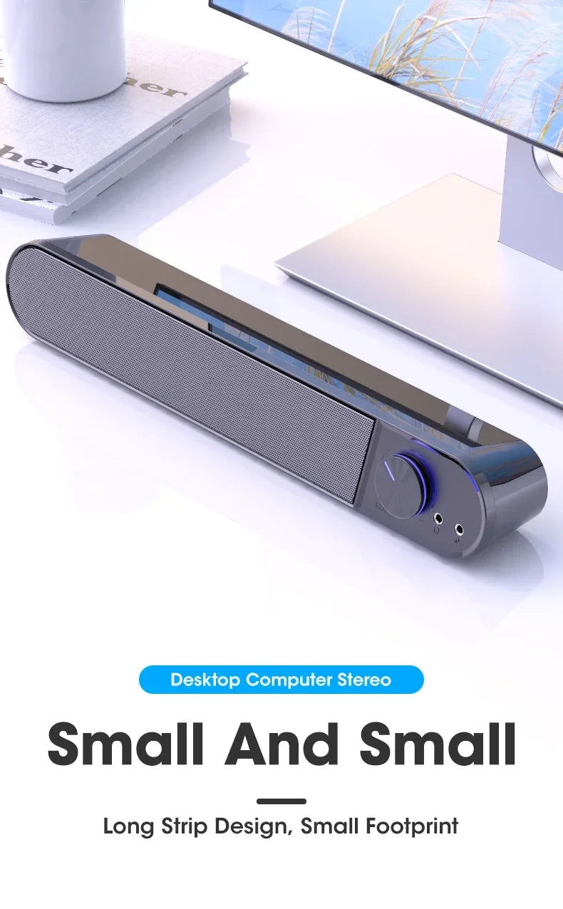 Hot Sale Computer Speakers Sound Box USB Wired High Quality Subwoofer Sound Bar for Tv PC Laptop Phone MP4 Reg Led Light