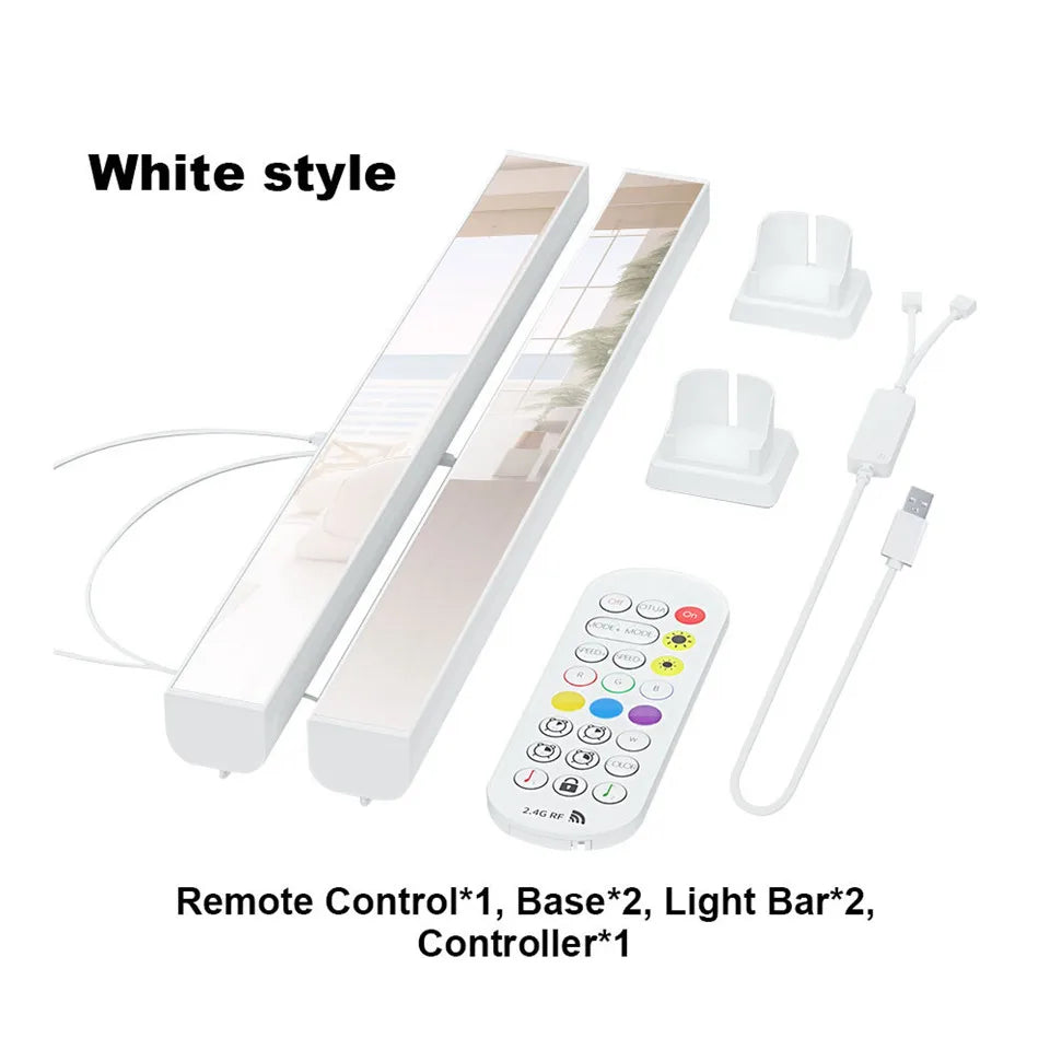 RGB LED Light A Pair Room Decor Abyss Lamp Bluetooth Ambient Night Light Desktop Mood Lighting for TV PC Gaming Christmas Gift