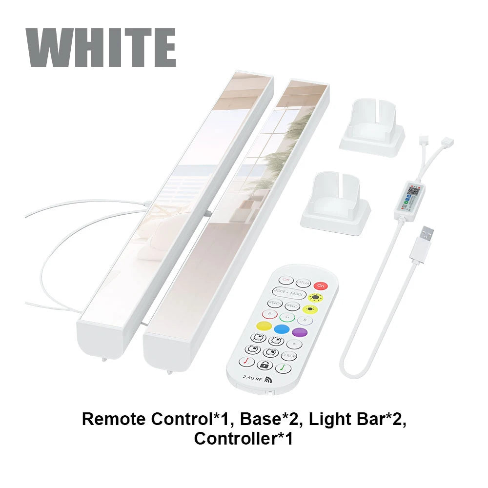 RGB LED Light A Pair Room Decor Abyss Lamp Bluetooth Ambient Night Light Desktop Mood Lighting for TV PC Gaming Christmas Gift