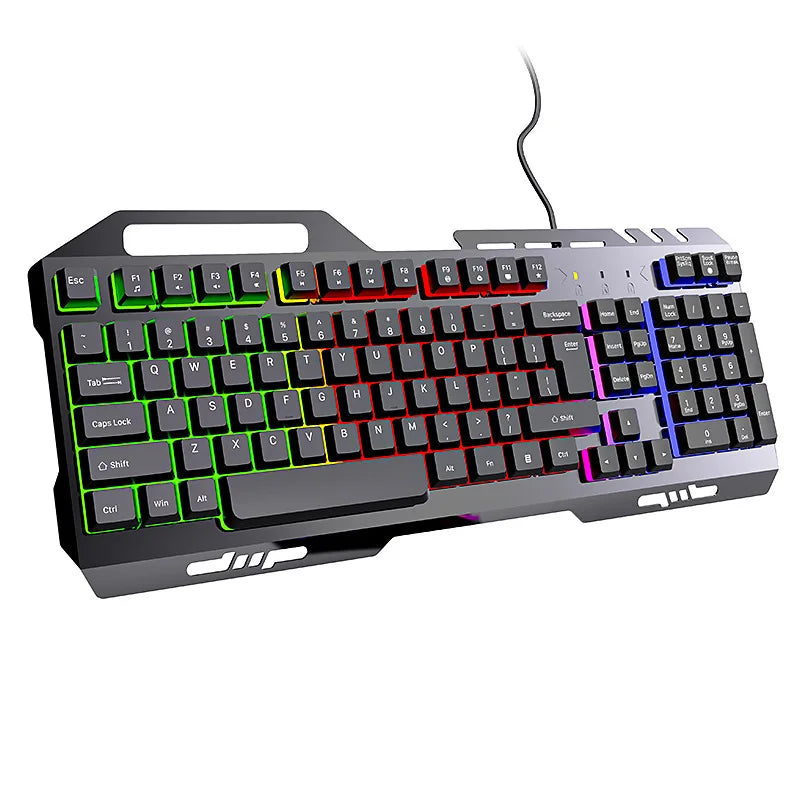 K320 wired gaming keyboard and mouse suit for business office and e-sports games