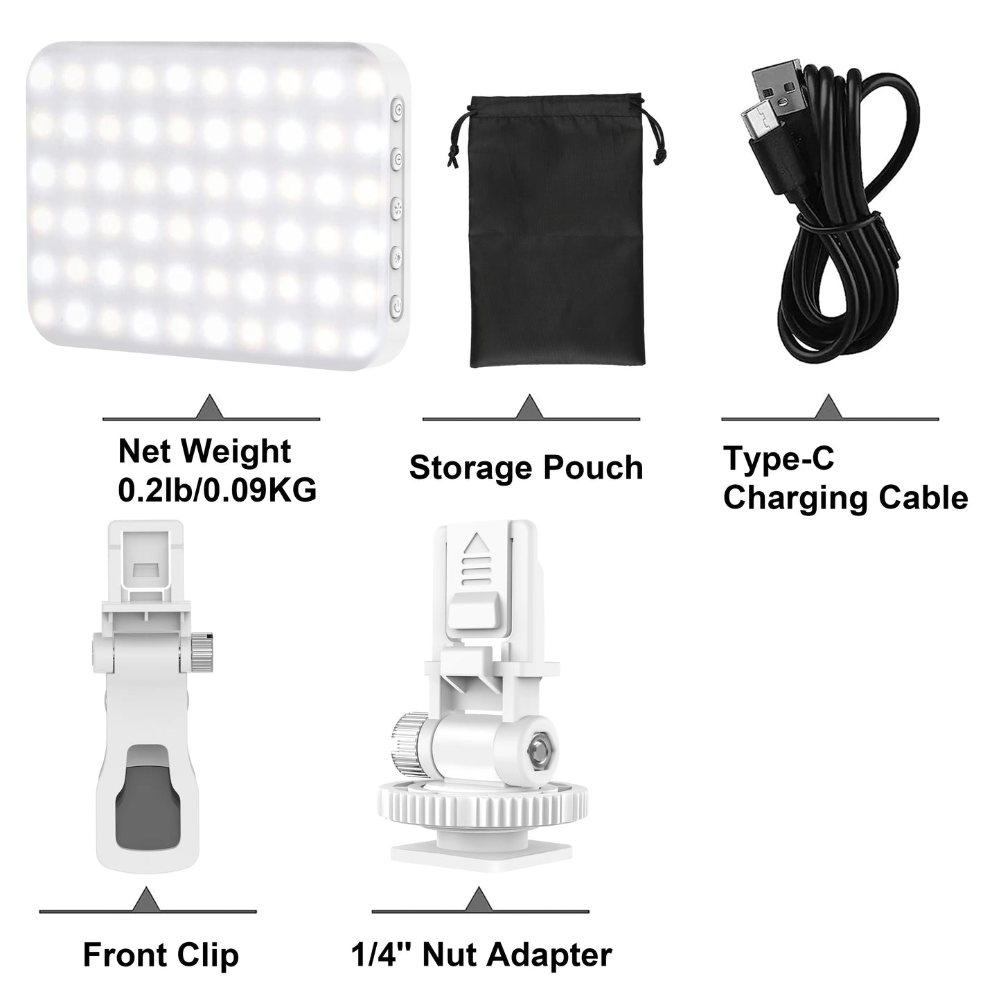 108 LED RGB Camera Light Full Color Output Video Light Kit Dimmable 2500K-9000K Bi-Color Panel Light CRI 95+ Rechargeable