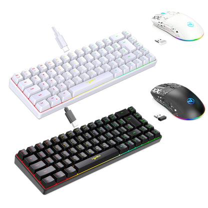 Keyboard and mouse combo backlight kit gamer white key board offers combo computer wired keyboards mouses home office teclado