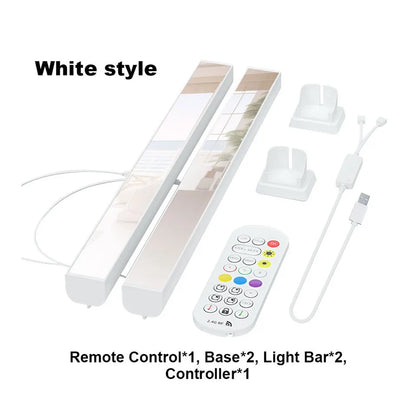 RGB LED Light A Pair Room Decor Abyss Lamp Bluetooth Ambient Night Light Desktop Mood Lighting for TV PC Gaming Christmas Gift