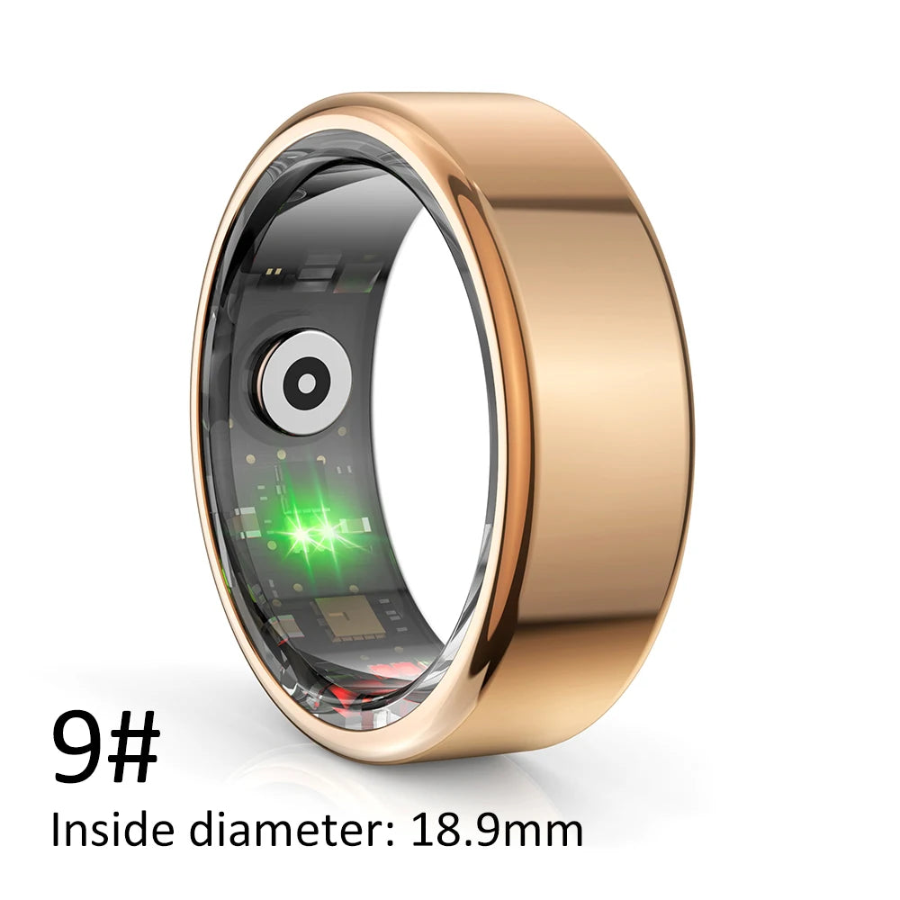 Smart Ring Multi-sports Modes Pedometer Fitness Tracker Health Monitoring IP68 Waterproof Military Grade Smart Ring
