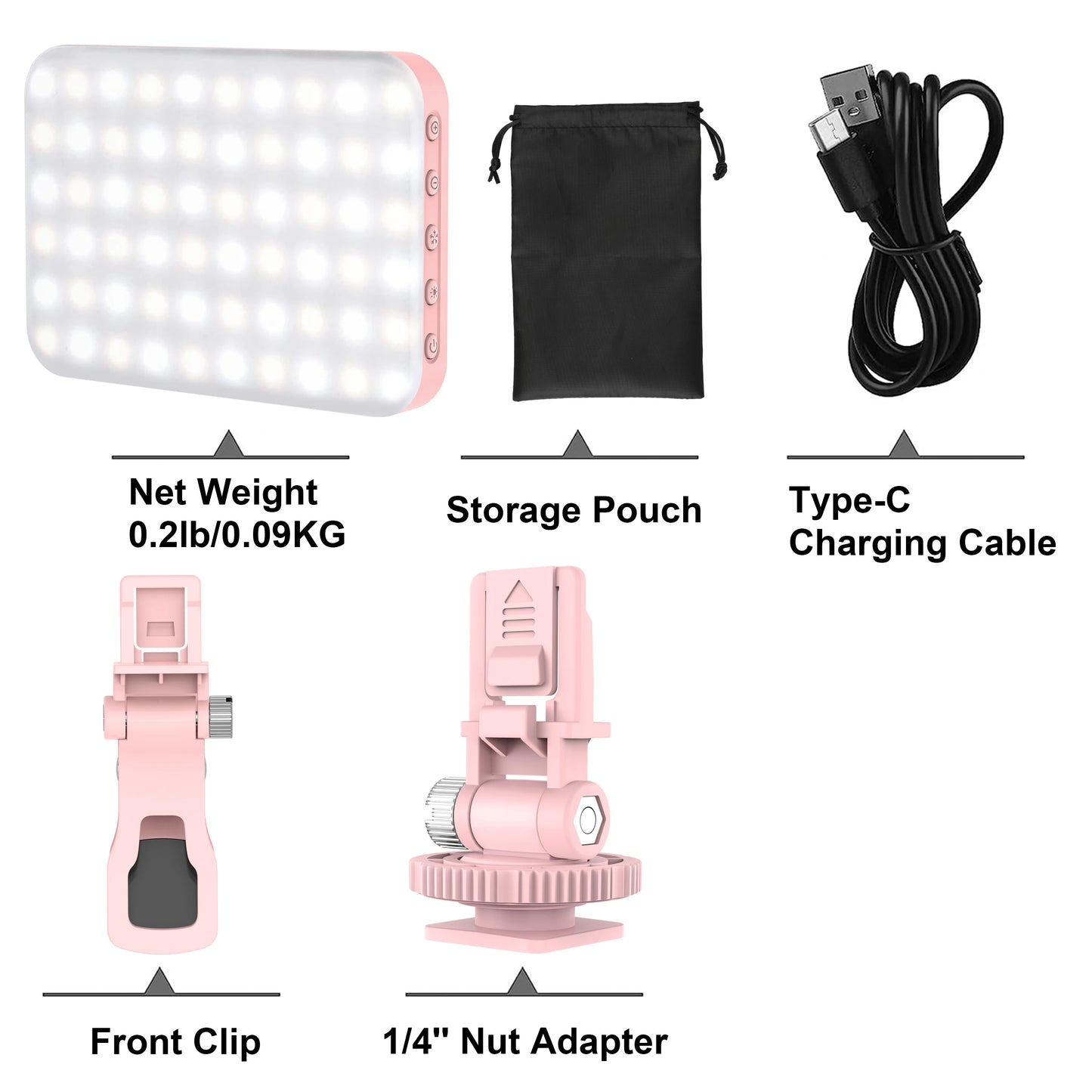 108 LED RGB Camera Light Full Color Output Video Light Kit Dimmable 2500K-9000K Bi-Color Panel Light CRI 95+ Rechargeable