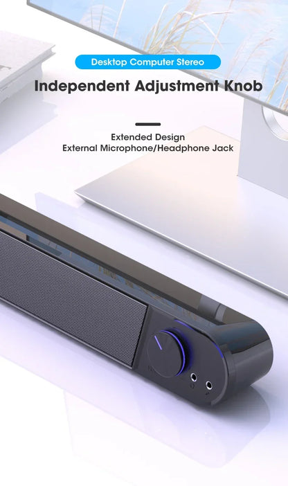 Hot Sale Computer Speakers Sound Box USB Wired High Quality Subwoofer Sound Bar for Tv PC Laptop Phone MP4 Reg Led Light