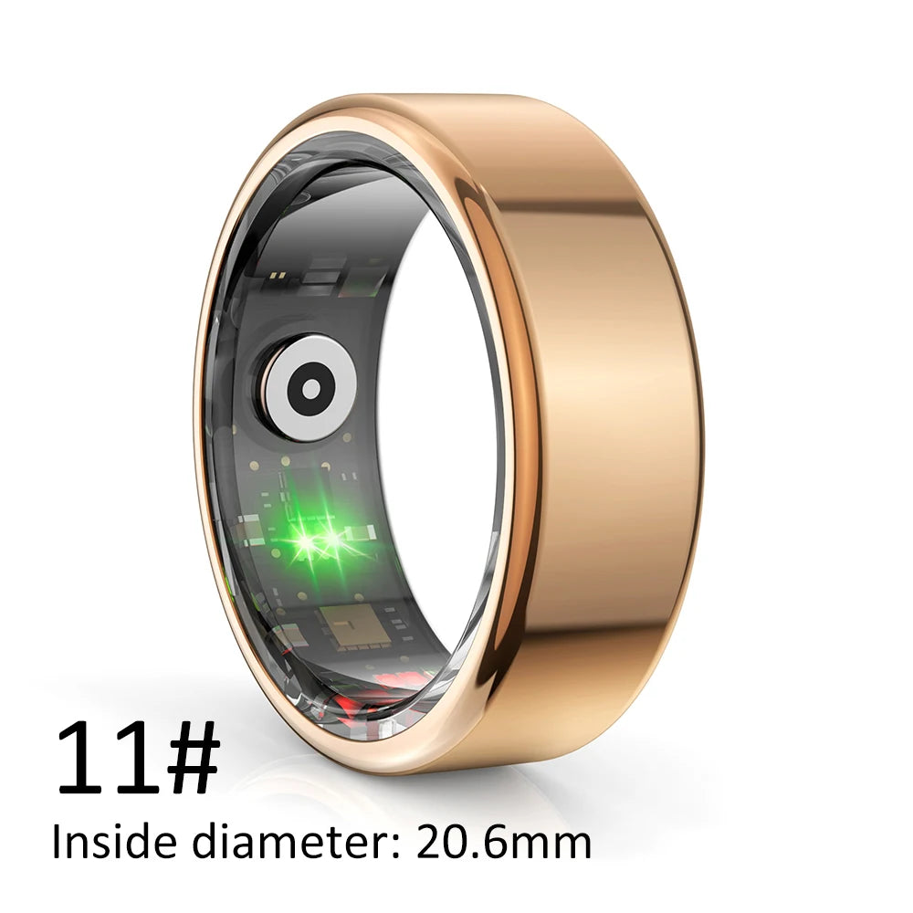 Smart Ring Multi-sports Modes Pedometer Fitness Tracker Health Monitoring IP68 Waterproof Military Grade Smart Ring