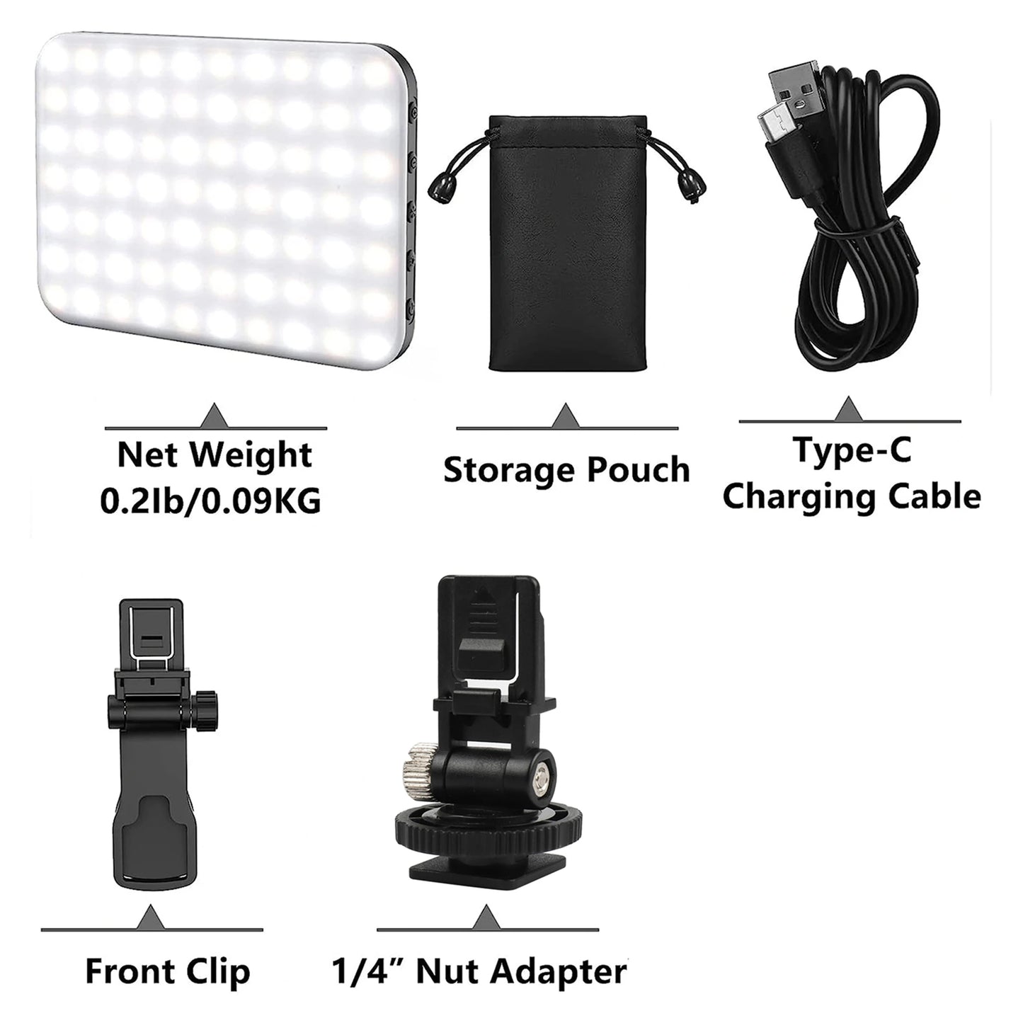 108 LED RGB Camera Light Full Color Output Video Light Kit Dimmable 2500K-9000K Bi-Color Panel Light CRI 95+ Rechargeable